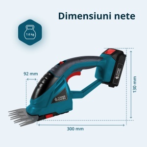 Foarfecă 2 în 1 pentru iarbã si gard viu fără fir KS SHT-20V - Img 9