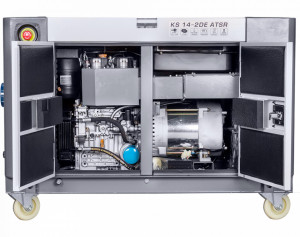 Generator de curent 11 KW diesel - Heavy Duty - insonorizat - Konner & Sohnen - KS-14-2DE-ATSR-Silent - Img 6