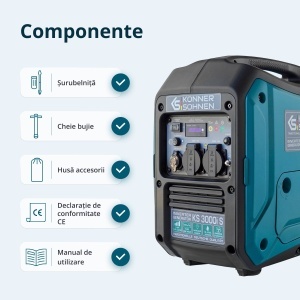 Generator de curent 3.3 kW inverter - benzina - Konner & Sohnen - KS-3000iS - Img 10