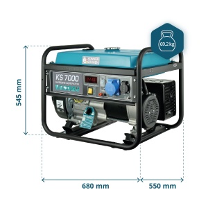 Generator de curent 5.5 kW benzina PRO - Konner & Sohnen - KS-7000 - Img 12