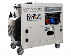 Generator de curent 6.5 kW diesel - Heavy Duty - insonorizat - Konner & Sohnen - KS-8200DE-1/3-HD-ATSR - Img 3