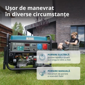 Generator de curent 8 kW benzina PRO - Konner & Sohnen - KS-10000E-1/3 - Img 8