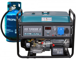 Generator de curent 8 kW HIBRID (GPL + Benzina) - Konner & Sohnen - KS-10000E-G - Img 1