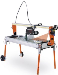 Masina de taiat marmura, granit 120cm, 2.2kW, SUPREME 120S cu laser si roti - Battipav-81201