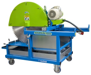 Masina taiat materiale de constructii MAGNUM 1000L - 7.5kW, 400V, lungime 702cm, grosime 420mm, disc 1000mm - SIMA-10051000 - Img 3