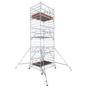 Schela mobila Stabilo S50 1,5 x 2m, aluminiu, inaltime lucru 7.4m, inaltime max. platforma 5.4m - Img 1
