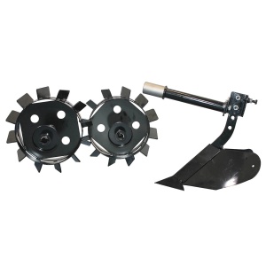 Set roti metalice si plug BISONTE Agro Garden pentru BTA-SP360 - Img 2