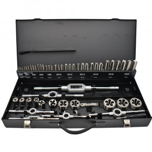 Set-Trusa Tarozi DIN 352 HSS și Filiere HSS M3-M20 - 54 piese