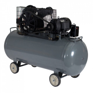 Stager HMV0.6/370 compresor aer, 370L, 8bar, 600L/min, trifazat, angrenare curea - Img 3