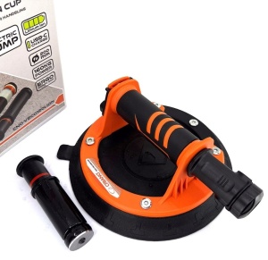 Ventuza Profesionala cu pompa ELECTRICA de vid pentru manipulare placi rugoase sau fine Ø200mm, 150kg - CNO-VECO120LION - Img 6