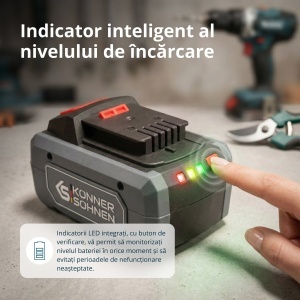 Acumulator litiu 20V, 6Ah - Konner & Sohnen - KS 20V6-2 - Img 6