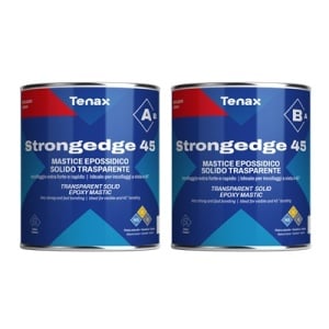 Adeziv / mastic epoxy solid transparent, pt. ceramica, piatra naturala si quartz - Tenax StrongEdge 45 part A, 1kg - Img 2