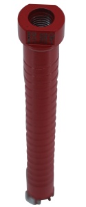 Carota diamantata Super PREMIUM ø25mm x 180mm x M16 pentru gaurire Beton armat, Zidarie, Granit - DXQZ.REDCORE.25 - Img 2