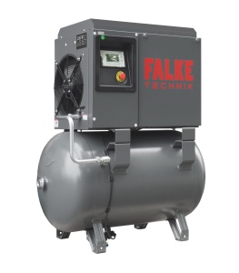 Compresor de aer profesional cu surub, cu invertor - 3.7kW, 400 L/min, 10bari - Rezervor 300 litri - Falke-FFTG-3.7-300L-10b-400V