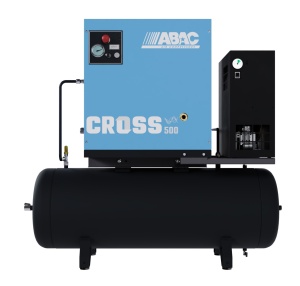 Compresor de aer profesional cu surub, cu uscator de aer - 4 kW turatie variabila, 516 L/min, 10 bari - Rezervor 200 Litri - ABAC-CROSS-500E-10-400/50-200-MEBB - Img 6