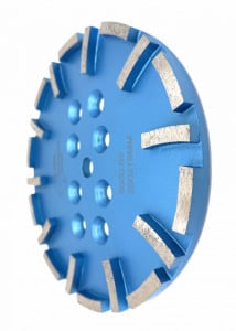 Disc cu segmenti diamantati pt. slefuire pardoseli - segment fin - Albastru - 250 mm - prindere 19mm - DXDY.8500.250.63 - Img 3