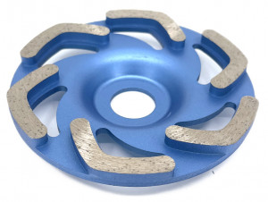 Disc cupa diamantata forma L pentru slefuire Beton/Abrazive 115x22,2mm Standard Profesional - BlueLine - DXDY.BLLC.115 - Img 2