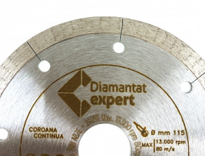 Disc DiamantatExpert pt. Portelan dur, ceramica dura - Ultra Long Life 125x22.2 (mm) Ultra Premium - DXWD.QNBT.125 - Img 3