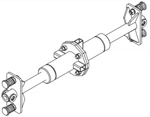 Distantier – prelungitor 200 mm pentru ranforsare panouri sprijinire, greutate 7 kg - Img 2