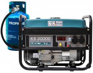 Generator de curent 3 kW HIBRID (GPL + Benzina) - Konner & Sohnen - KS-3000-G - Img 1