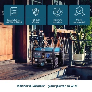 Generator de curent 5.5 kW benzina PRO - Konner & Sohnen - KS-7000 - Img 9
