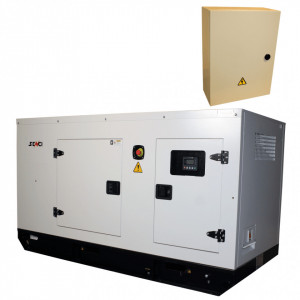 Generator de curent Insonorizat Senci SCDE 34YS-ATS, Putere max. 27 kW, 400V, AVR, ATS - Img 1