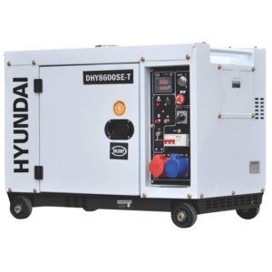 Generator de curent trifazat cu motor diesel, 7.9 kW - Hyundai DHY8600SE-T
