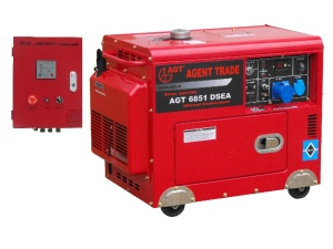 Generator diesel de curent, insonorizat si mobil AGT 6851 DSEA - Img 2