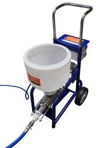 Masina multifunctionala de tencuit, gletuit, izolatii, debit max. 0-12 L/min, 1.5kW Monofazata, 20 bar, cuva plastic 35L - CNO-MFS12 - Img 2