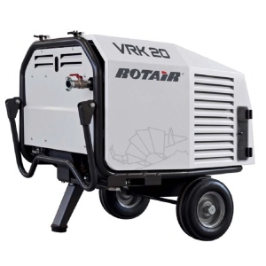 Motocompresor ROTAIR VRK 20 AE presiune 6 bar debit 1900 l/min motor Honda GX 690 22.5 cp