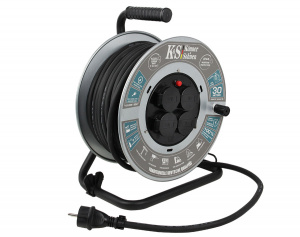 Prelungitor cu tambur / Rola 30m Cablu - KS-CRM-30M