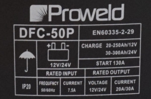 ProWELD DFC-50P redresor acumulatori 12V/24V, functie Start - Img 2