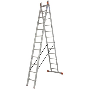 Scara multifunctionala din aluminiu Monto Dubilo, 2x12 trepte