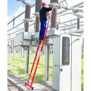 Scara simpla electroizolanta, laterale fibra de sticla, 14 trepte, max 1000V - Img 2