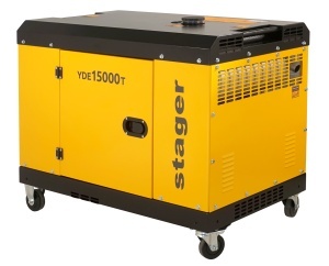 Stager YDE15000T Generator insonorizat 12kVA, 48A, 3000rpm, monofazat, diesel, pornire electrica - Img 2