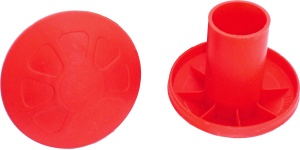 Capac protectie (ciuperca) rosie pentru fier beton, set 20 buc - Img 2