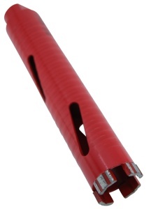 Carota diamantata Super PREMIUM ø38mm x 180mm x M16 pentru gaurire Beton armat, Zidarie, Granit - DXQZ.REDCORE.38 - Img 9