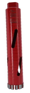 Carota diamantata Super PREMIUM ø41mm x 180mm x M16 pentru gaurire Beton armat, Zidarie, Granit - DXQZ.REDCORE.41