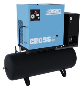 Compresor de aer profesional cu surub, cu uscator de aer - 7.5 kW turatie variabila, 848 L/min, 10 bari - Rezervor 200 Litri - ABAC-CROSS-900E-10-400/50-200-MEBB - Img 5
