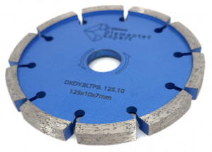 Disc diamantat pentru taiere de rosturi de dilatare in Beton si Sapa 125x22,2mm cu grosime de 10mm Standard Profesional - BlueLine - DXDY.ROST.125.10 - Img 2