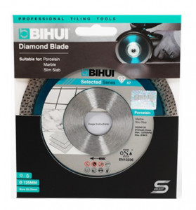 Disc Diamantat pt. Portelan dur, Placi ceramice 125x22.2 (mm) Super Premium - BIHUI-DCDW125 - Img 3