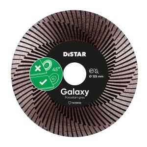 Disc diamantat pt. taiat si slefuit Galaxy pt. Gresie portelanata, placi ceramice - 125x30x22.23 (mm) Ultra Premium - DiStar-11120159100 - Img 1