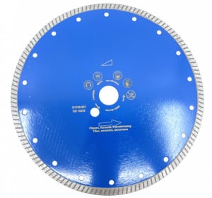 Disc DiamantatExpert pt. Gresie ft. dura, Portelan dur, Granit- Turbo 250mm Super Premium - DXDH.3957.250 - Img 1