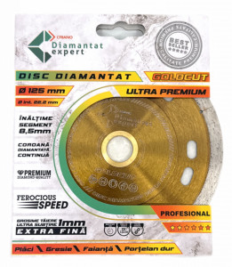 Disc DiamantatExpert pt. Taieri Extra Fine in Portelan Dur Subtire 115x22.2 (mm) Ultra Premium - DXDY.GOLDCUT.115 - Img 4