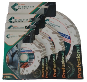 Disc DiamantatExpert TURBO Segmentat pt. Beton Ranforsat Usor, Materiale de constructii 125x22.23 (mm) taiere uscata sau umeda, Blue Line Profesional - DXQZ.BTTC.125 - Img 5