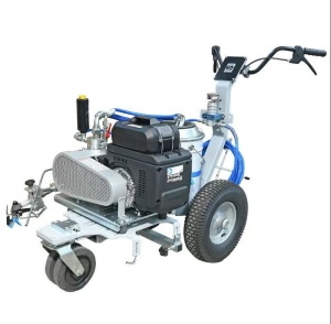 Echipament airless electric pentru trasat marcaje rutiere Larius Mirò E-Liner, 2.2 l/min - rezervor 50 litri Gravity - Img 2
