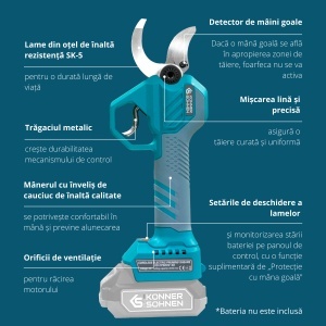 Foarfecă de grădină fără fir KS CPS20V-40 - Img 6