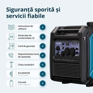 Generator de curent 4.4 kW inverter - benzina - insonorizat - Konner & Sohnen - KS-4000iE-S-ATSR - Img 9