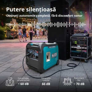 Generator de curent 5.5 kW inverter - HIBRID (GPL + benzina) - insonorizat - Konner & Sohnen - KS-5500iEG-S - Img 12