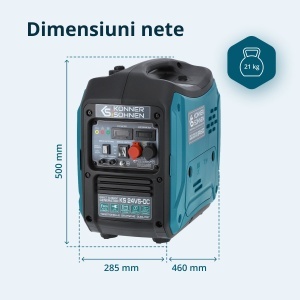 Generator de curent continuu DC 24-27V, 1.6 kW, max. 60A - benzina - Konner & Sohnen - KS-24VS-DC - Img 10